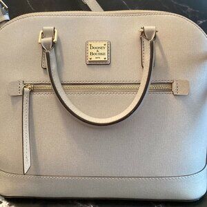 Saffiano Domed Dooney & Bourke Satchel Crossbody Purse